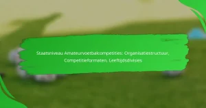 Staatsniveau Amateurvoetbalcompetities: Organisatiestructuur, Competitieformaten, Leeftijdsdivisies